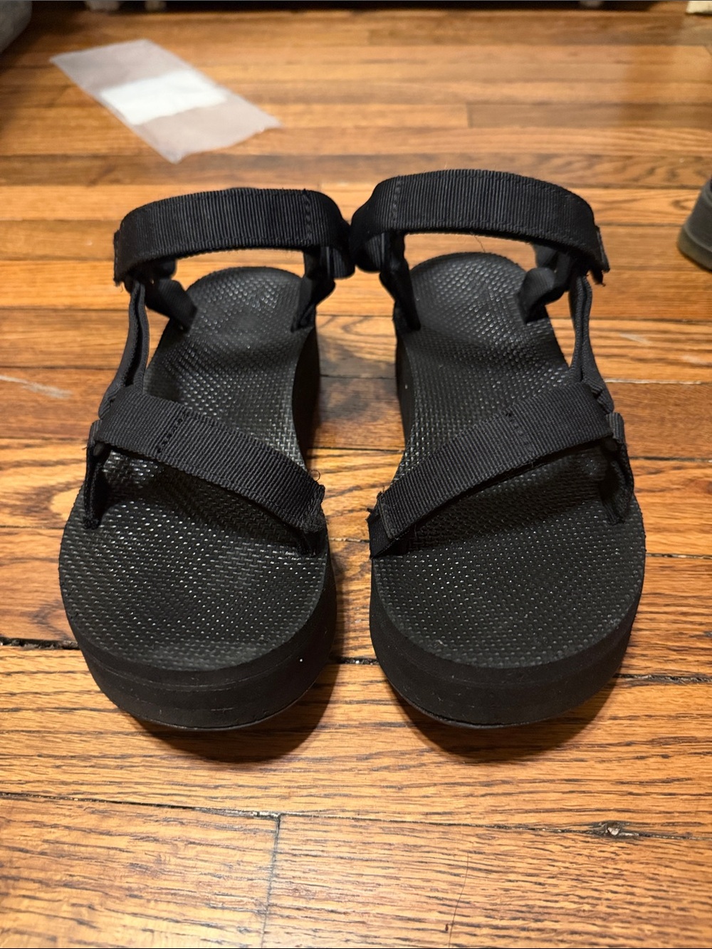 Teva Flatform Universal Black Platform Sport Sandals Women’s Size 8
